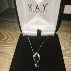 Sterling Silver Sapphire Necklace